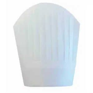 Capppelli da chef con cupola arrotondata   26 cm bianco airlaid (10 unità)
