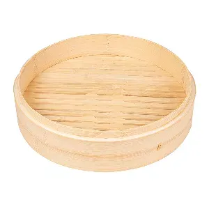 Recipientes maxi dim-sum 'bamboo'  ø 30x6 cm natural bambú (4 unidade)