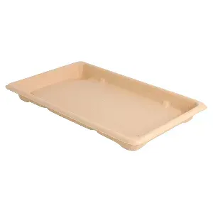 Caixas sushi 'bionic'  21,3x13,3x1,5 cm natural bagaço (800 unidade)