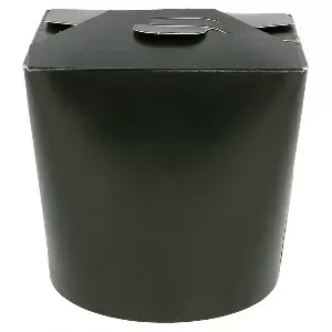 Envases multiuso microondables 780 ml 305 + 18 pe g/m2 ø9x9 cm negro cartoncillo (50 unid.)