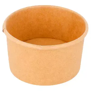 Taça gelados 70 ml 210 + 18 pe g/m2 ø6,5x3,9 cm castanho cartolina (2000 unidade)