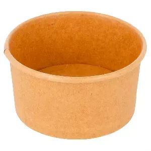 Taça gelados 90 ml 210 + 18 pe g/m2 ø7,2x4 cm castanho cartolina (2000 unidade)