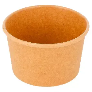 Taça gelados 120 ml 210 + 18 pe g/m2 ø7,7x4,7 cm castanho cartolina (2000 unidade)