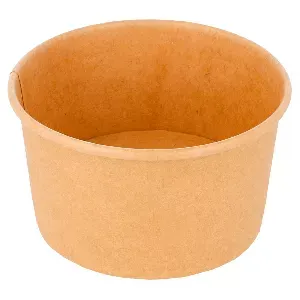 Taça gelados 180 ml 250 + 18 pe g/m2 ø 8,7x5,2 cm castanho cartolina (2000 unidade)