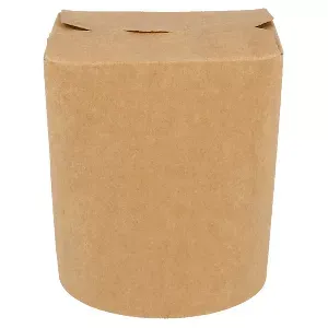 Ricipienti multiuso per microonde 480 ml 275 + 25 pe g/m2 ø8x9 cm naturale kraft (50 unità)