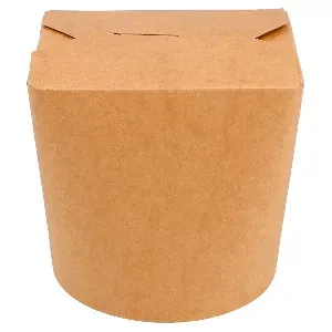 Envases multiuso microondables 780 ml 275 + 25 pe g/m2 ø9x9 cm natural kraft (50 unid.)