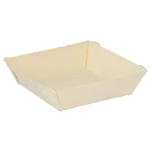 Barchette quadrati 'wood' 60 ml 7x7x2 cm naturale legno (500 unità)