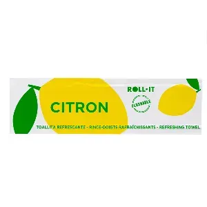 Salviette flushable roll-it citron 50 g/m2 14,5x4 cm bianco cellulosa (1280 unità)