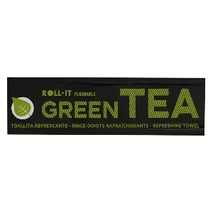 Salviette flushable tè verde roll-it green tea 50 g/m2 14,5x4 cm bianco cellulosa (1280 unità)
