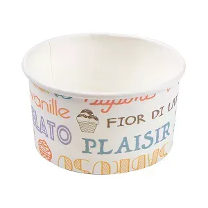 Taça gelados parole 90 ml 210 + 18 pe g/m2 ø7,2x4 cm branco cartolina (2000 unidade)