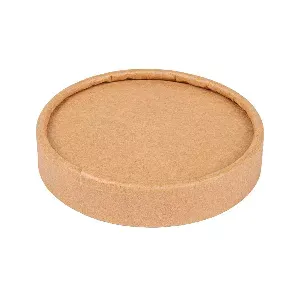 Tampa p/ taça gelados 120 ml 280 + 18 pe g/m2 ø7,7 cm castanho cartolina (1000 unidade)