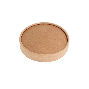 Tampa p/ taça gelados 180 ml 280 + 18 pe g/m2 ø8,7 cm castanho cartolina (1000 unidade)