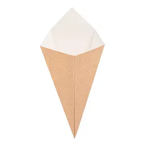 Cones batatas fritas 'thepack' 100 g 12,8x21,7 cm natural cartão nano-micro (1600 unidade)