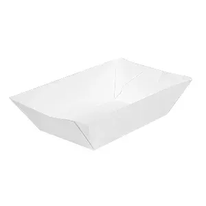 Barchette 'thepack' 120 g 230 g/m2 7,4x4,8x3,3 cm bianco cartone nano-micro (2400 unità)