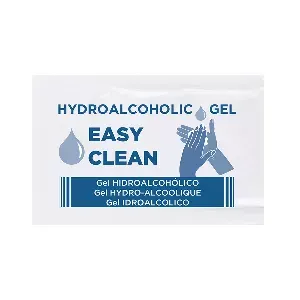Gel idroalcolico easy clean 2,5 ml 4,5x7 cm (250 unità)