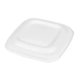 Coperchi per codici 253.86/88/90 'bionic'  8x8x0,8 cm bianco bagassa (600 unità)