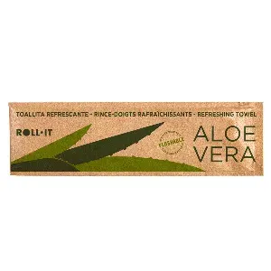 Salviette flushable roll-it aloe vera 50 g/m2 14,5x4 cm bianco cellulosa (1280 unità)