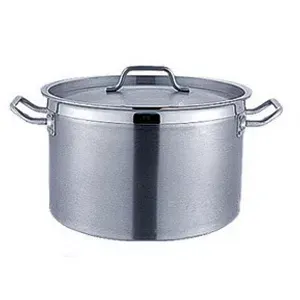 Puchero con tapa 14 l ø 32x19,3 cm plateado inox (1 unid.)