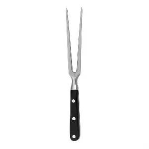 Tenedor trinchar, mango abs  15,5 cm plateado inox (1 unid.)