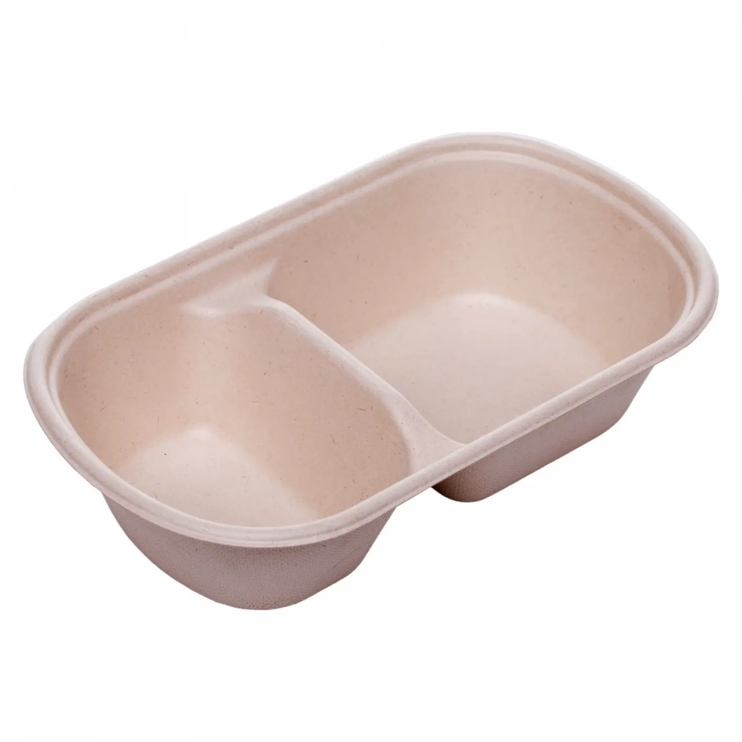 Caserole trestie 2 compartimente natur 800 ml 125 buc