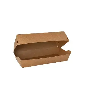 Kutija za hot-dog/Pannini, smeđa 22 × 10,7 × 7,5 cm