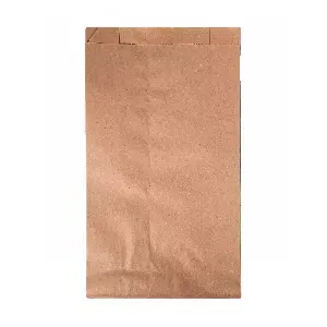 Кафява хартиена торба 25x12x5 см