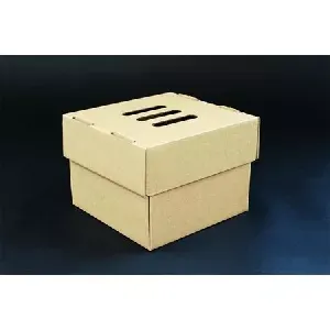 Кутия за бургери, 15х15х10 см, кафява