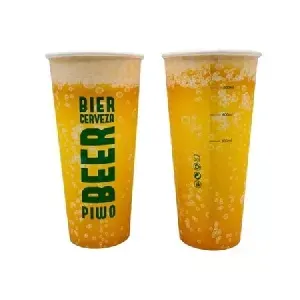 Хартиена халба за бира, 500 мл, диаметър 90 мм