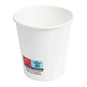 Vaso carton blanco 180cc (6 oz) ø7,4x8,2cm