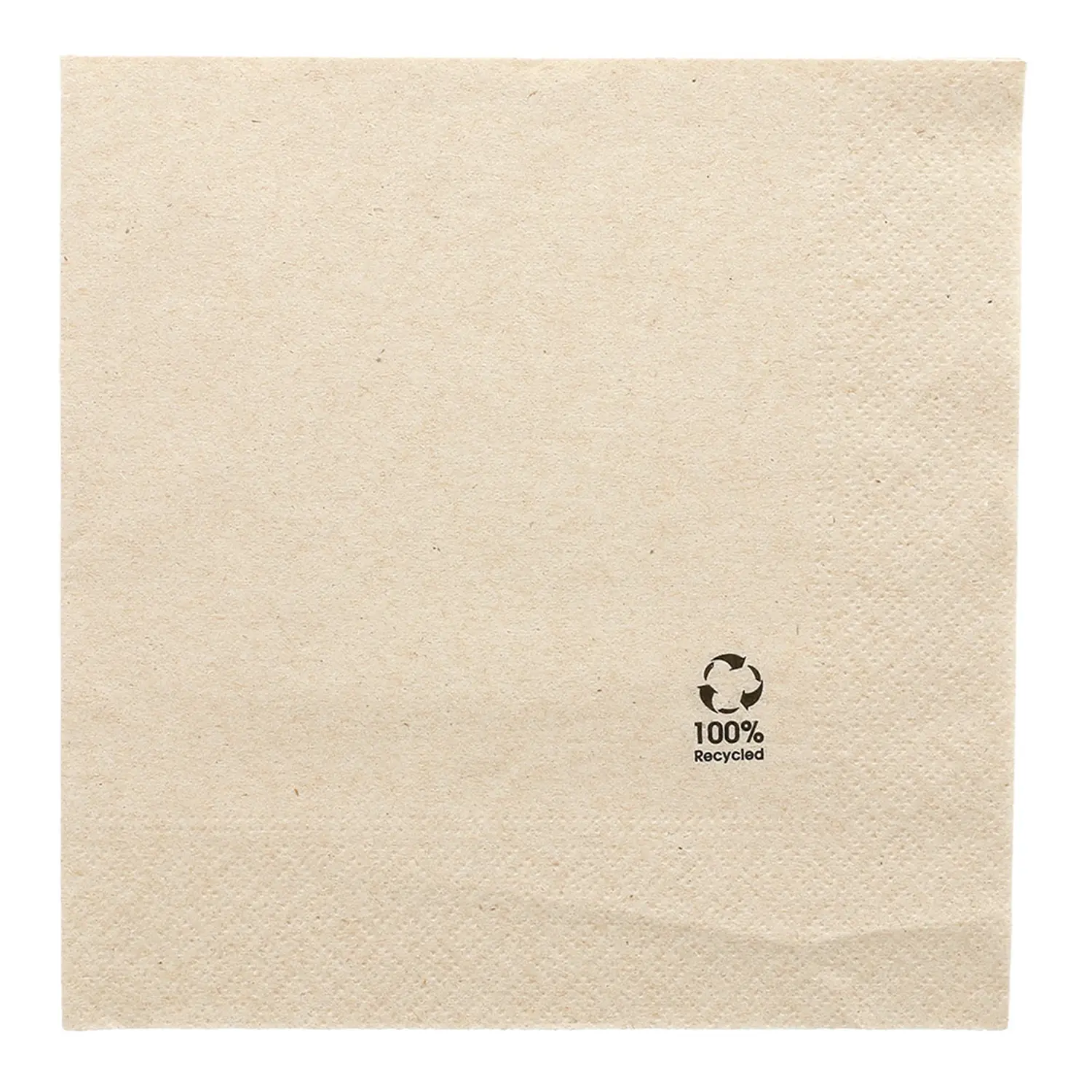 Tovaglioli ecolabel 2 veli 'feel green'  18 g/m2 33x33 cm naturale tissue riciclato (2400 unità)
