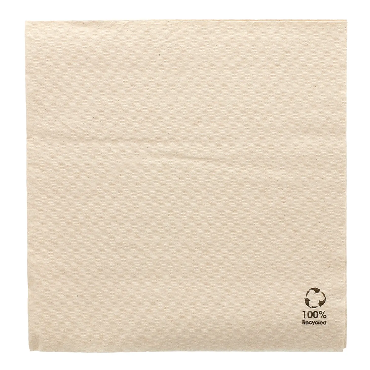 Tovaglioli ecolabel 1 velo 'feel green'  23 g/m2 33x33 cm naturale tissue riciclato (3000 unità)