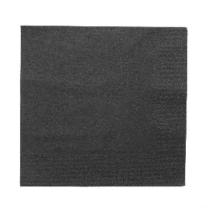 Guardanapos ecolabel 2 folhas  18 g/m2 39x39 cm preto tissue (1600 unidade)