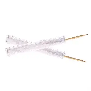 Stuzzicadenti in bustina individividuale  6,5 cm naturale legno (1000 unità)