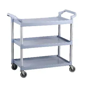 Carrello di servizio 3 livelli 'arrow'  103,5x49x95 cm grigio hdpe (1 unità)