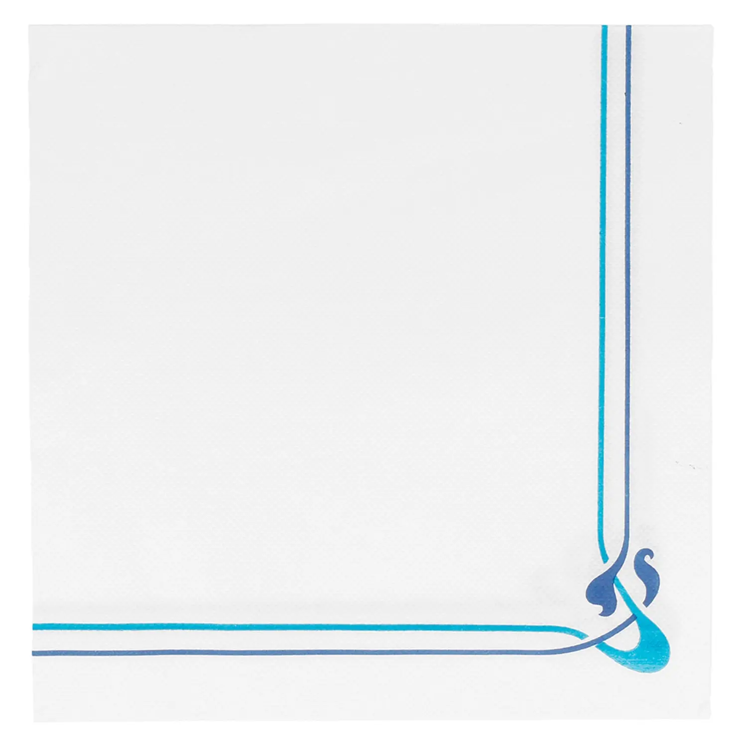 Tovaglioli ecolabel 'double point' maxim bleu 18 g/m2 40x40 cm bianco tissue (1200 unità)