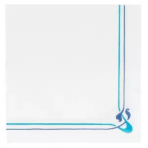 Tovaglioli ecolabel 'double point' maxim bleu 18 g/m2 40x40 cm bianco tissue (1200 unità)