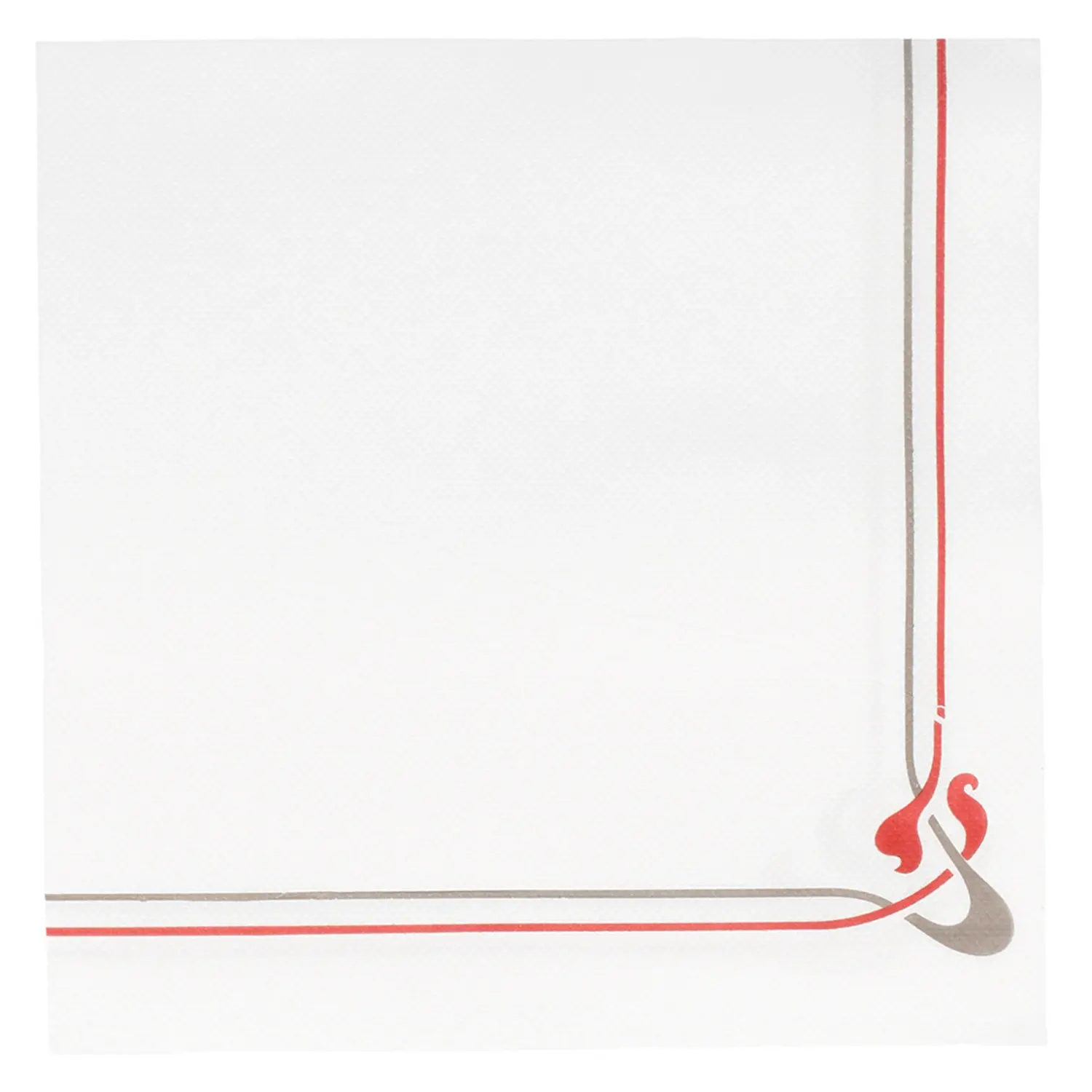 Tovaglioli 'double point' maxim bordeaux 18 g/m2 40x40 cm bianco tissue (1200 unità)