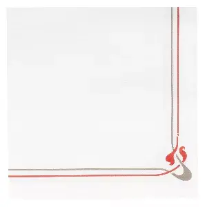 Tovaglioli 'double point' maxim bordeaux 18 g/m2 40x40 cm bianco tissue (1200 unità)