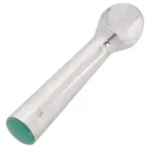 Cuchara helado 16 bolas/litro 74 ml 4,5x17,7 cm verde aluminio (1 unid.)
