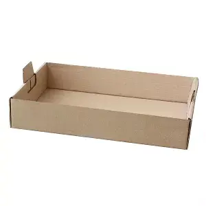 Bandejas "gourmet"  380 g/m2 54,5x38,5x9,5 cm havana kraft (50 unidade)