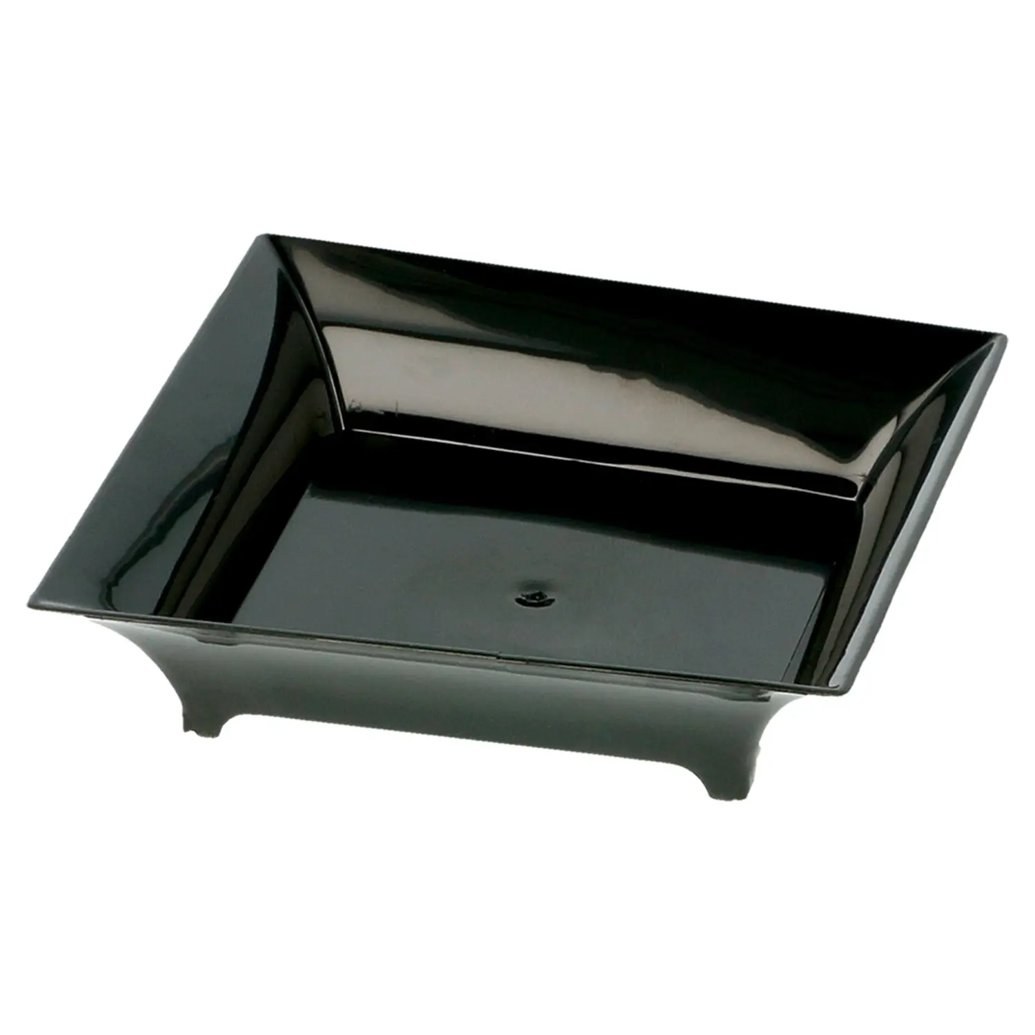 Embalagens para aperitivos quadrado  36 ml 6,3x6,3x1,5 cm preto ps (720 unidade)