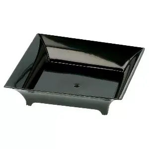 Envases aperitivos cuadrado  36 ml 6,3x6,3x1,5 cm negro ps (720 unid.)