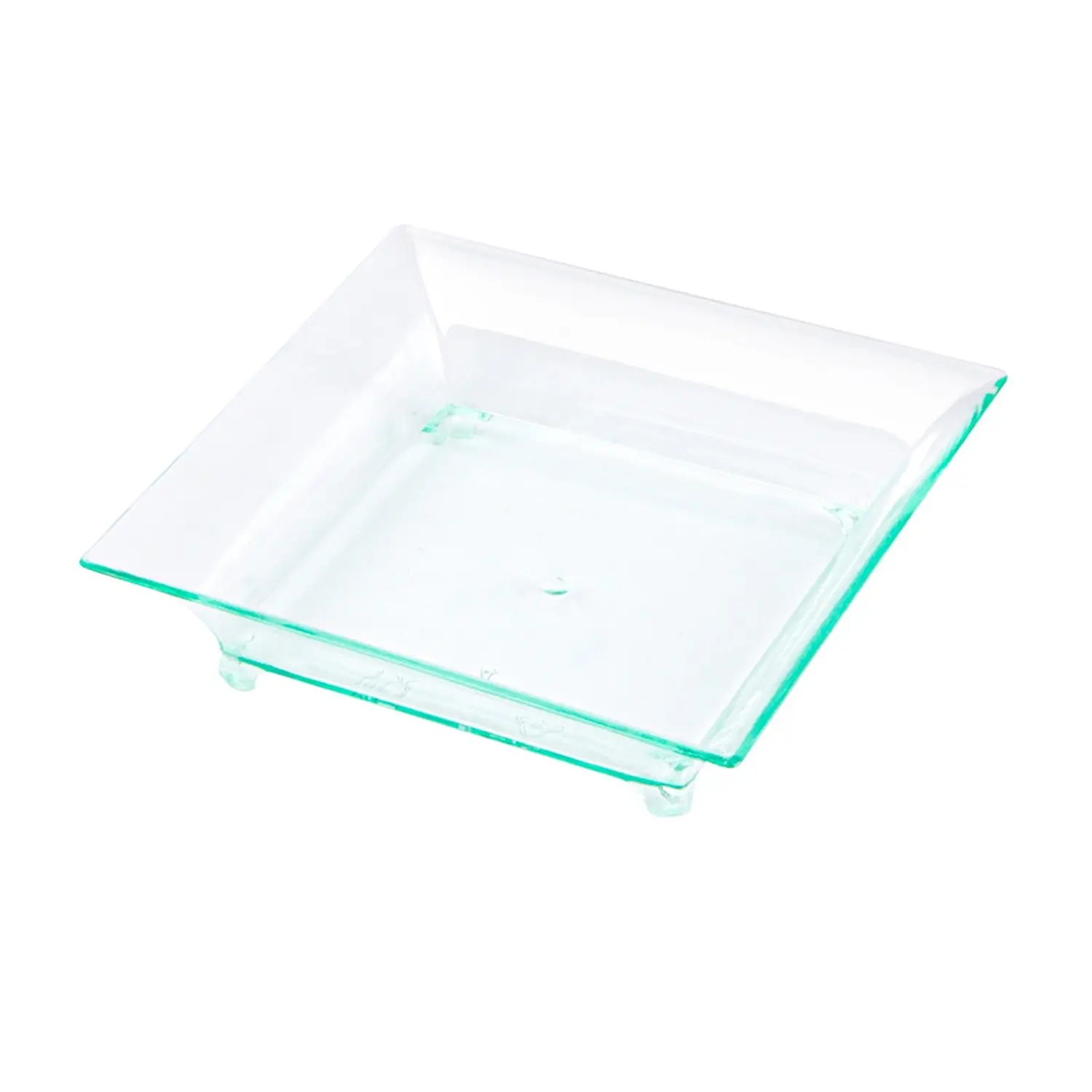 Embalagens para aperitivos quadrado   6,3x6,3x1,5 cm verde água ps (720 unidade)