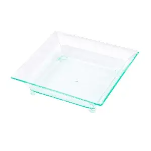 Envases aperitivos cuadrado   6,3x6,3x1,5 cm verde agua ps (720 unid.)