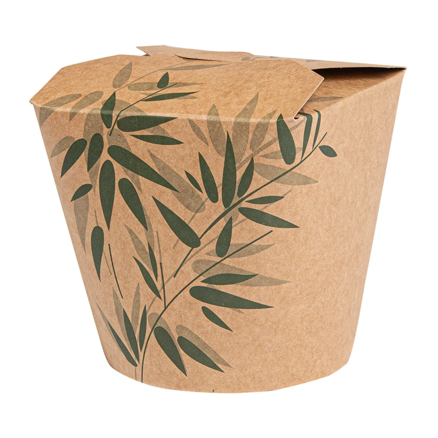 Recipientes multi-uso p/ microondas 'feel green' 780 ml 275 + 25 pe g/m2 ø9x9 cm castanho cartolina (50 unidade)