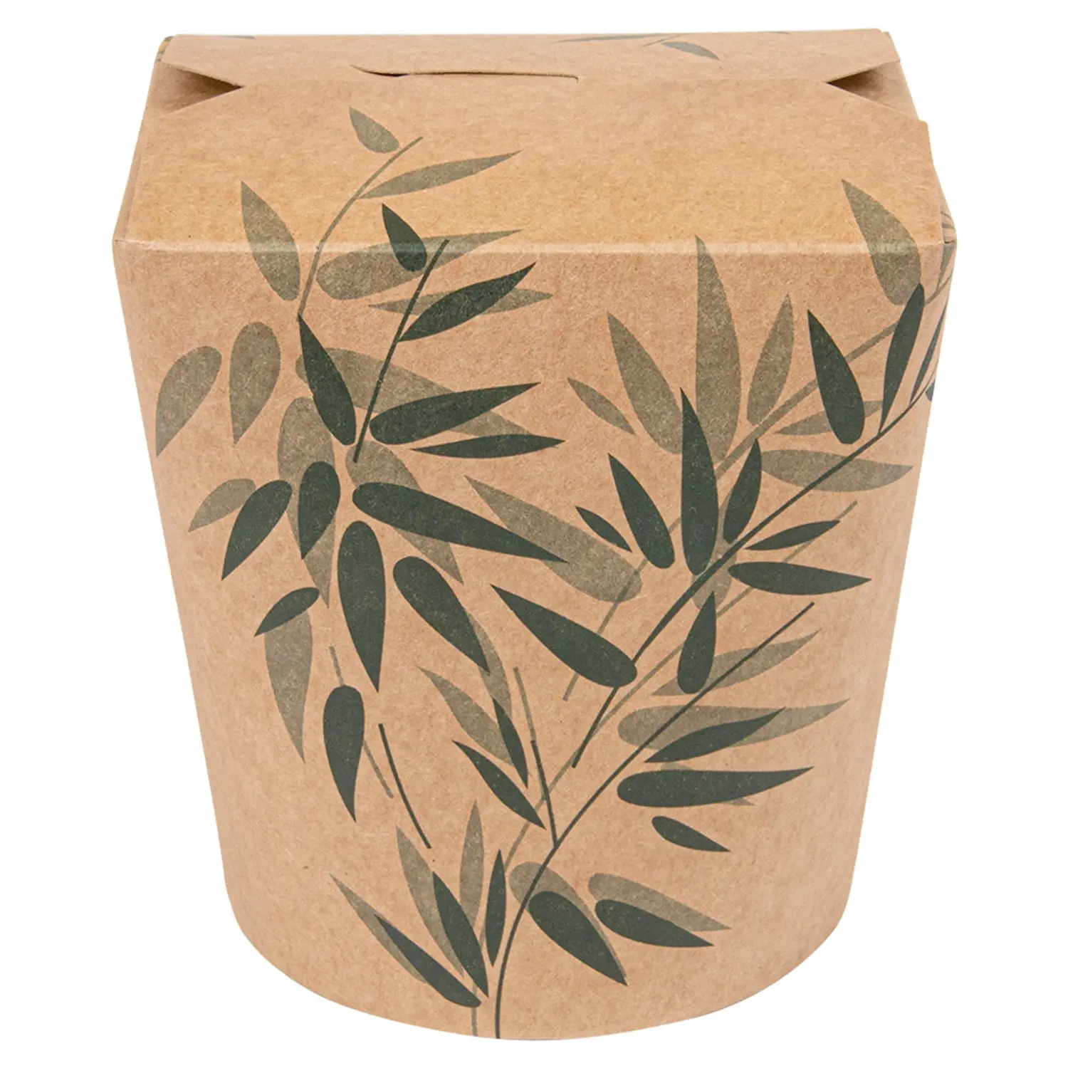 Recipientes multi-uso p/ microondas 'feel green' 960 ml 275 + 25 pe g/m2 ø9x10,8 cm castanho cartolina (50 unidade)