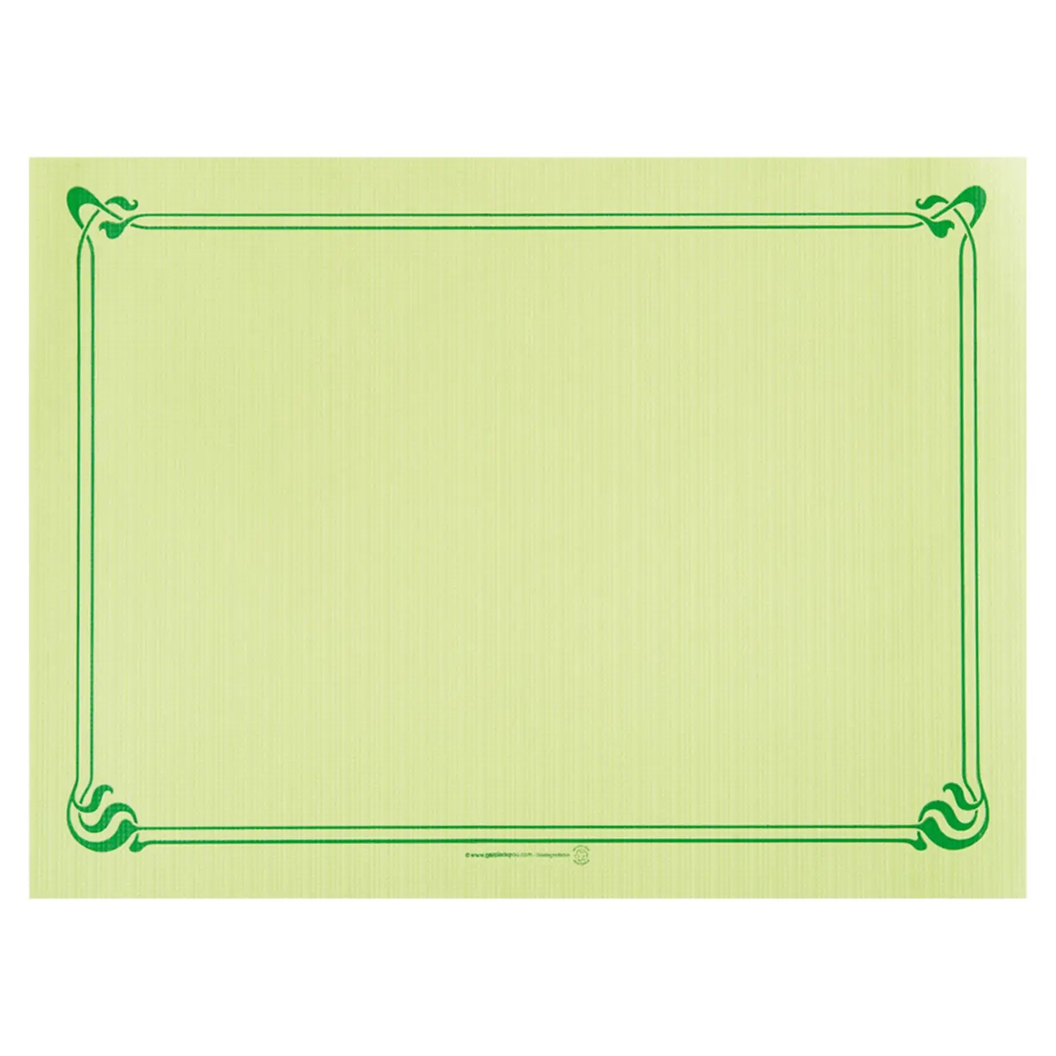 Toalhetes de mesa  48 g/m2 31x43 cm verde anis celulose (2000 unidade)