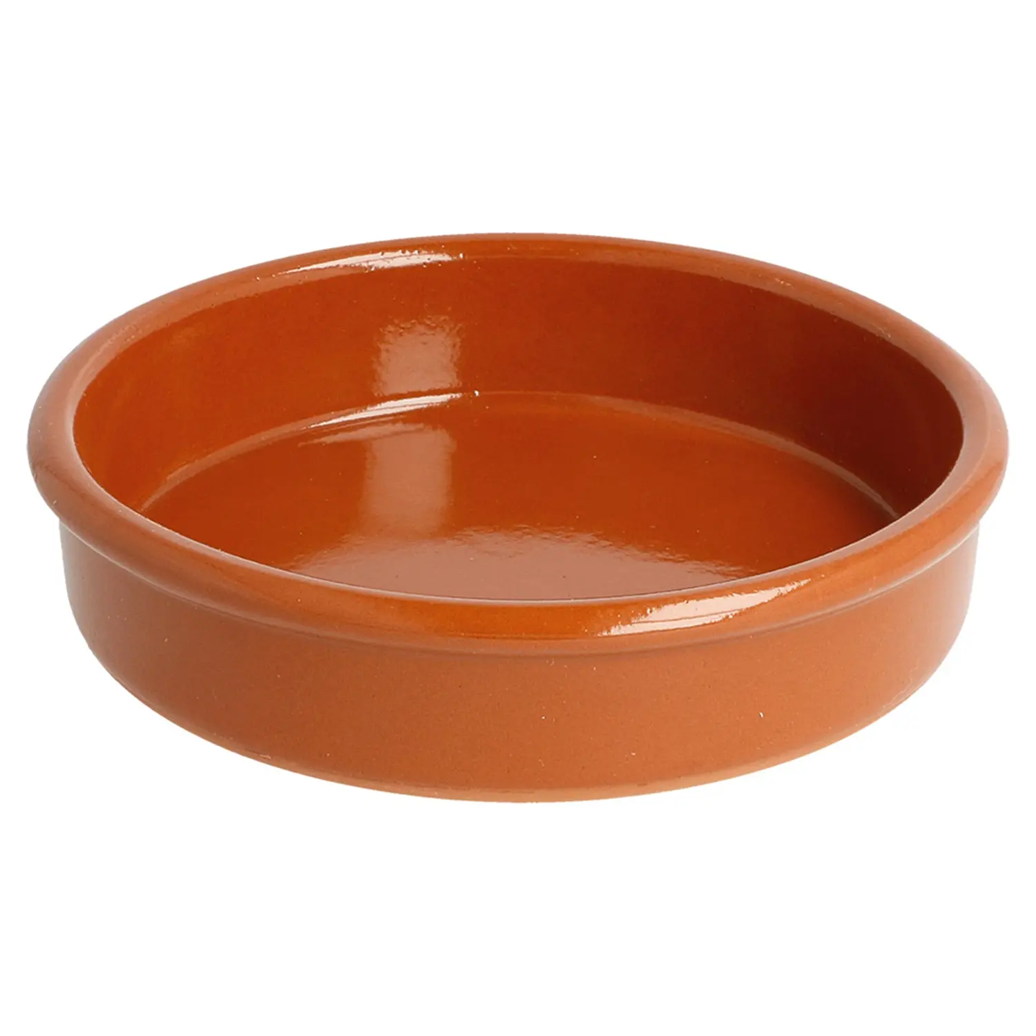 Ciotoline di terracotta per "crema catalana" 220 ml ø 12x2,6 cm marrone rosso ceramica (44 unità)