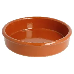 Ciotoline di terracotta per "crema catalana" 220 ml ø 12x2,6 cm marrone rosso ceramica (44 unità)