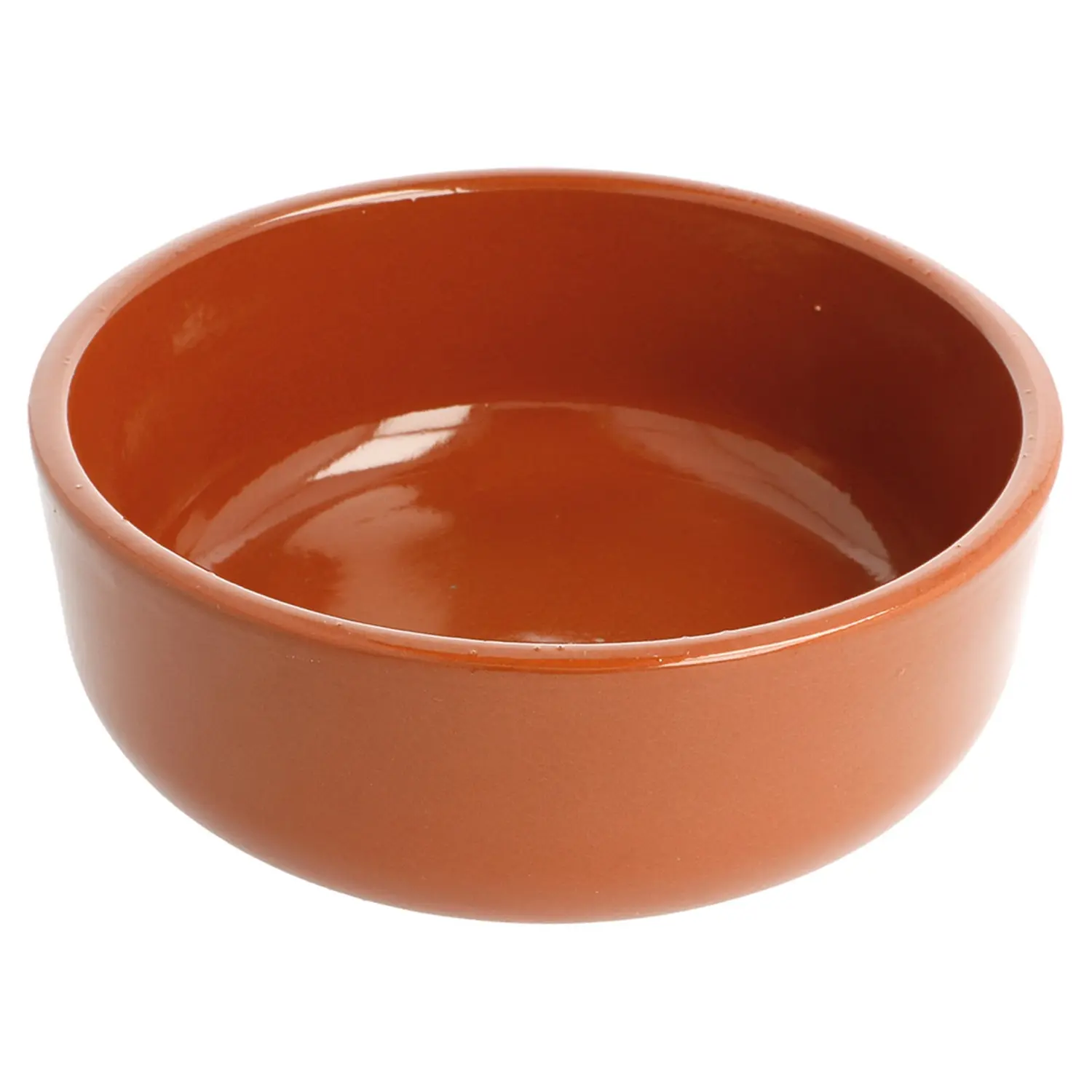 Recipiente em louça para salada 812 ml ø 17,1x5,38 cm castanho avermelhado cerâmica (8 unidade)